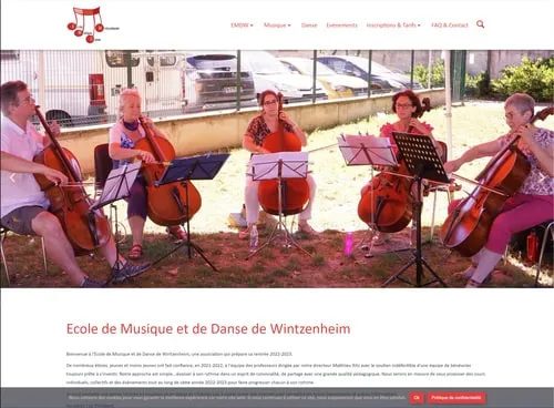 Site de l'école de musique et de danse de Wintzenheim